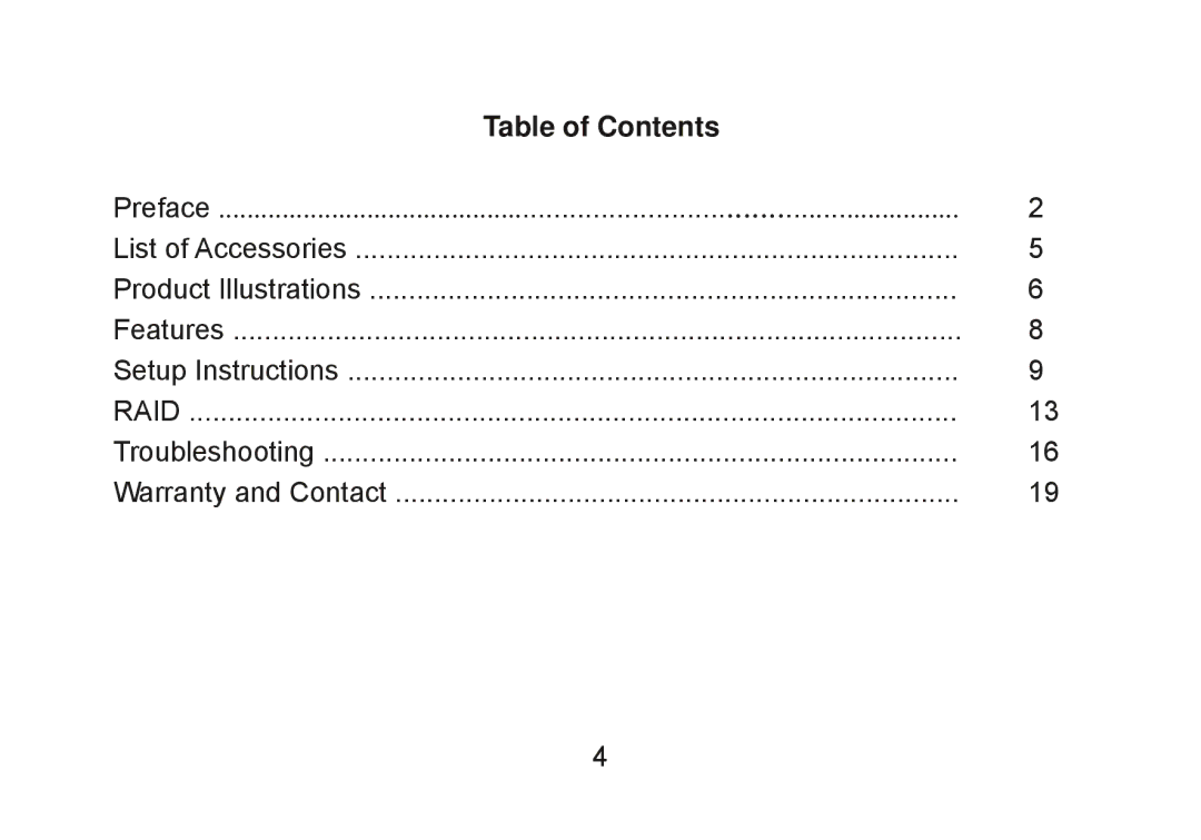 Cavalry Storage CADA-C32A user manual Table of Contents 