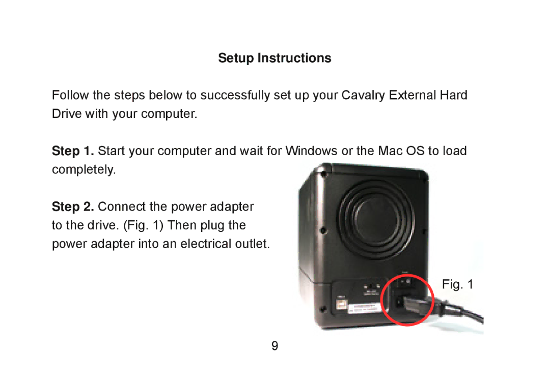 Cavalry Storage CADB-U34 user manual Setup Instructions 