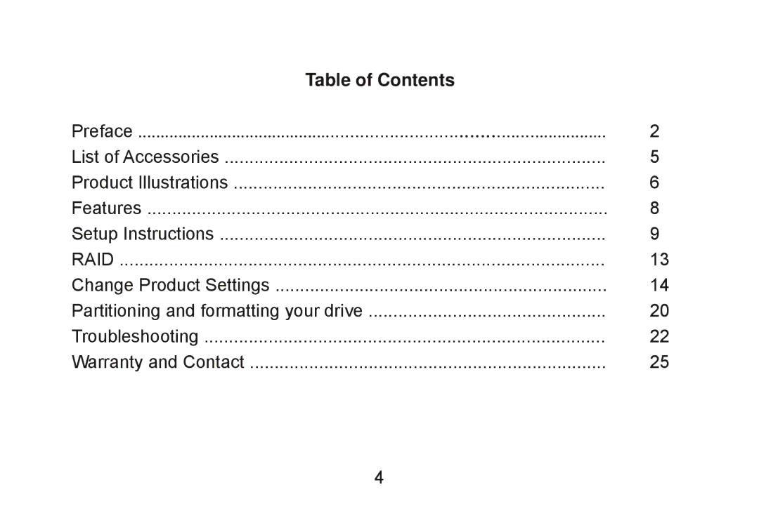 Cavalry Storage CADT-SA2 user manual Table of Contents 