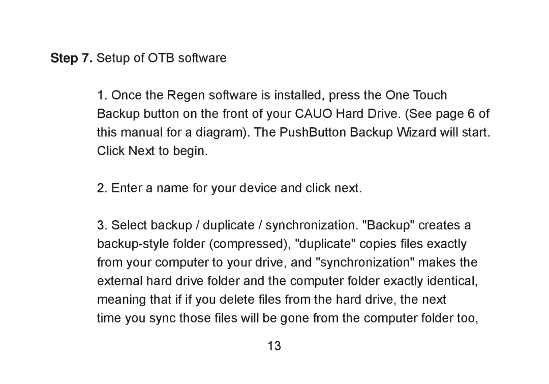 Cavalry Storage Computer Drive user manual 