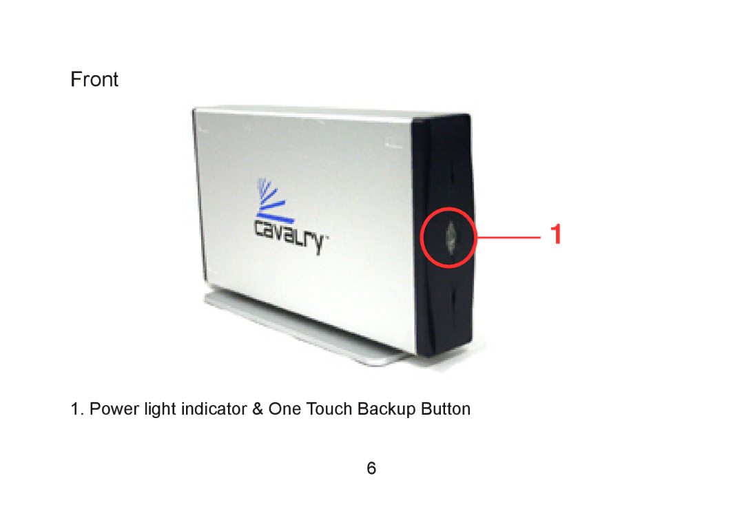 Cavalry Storage Computer Drive user manual Front 