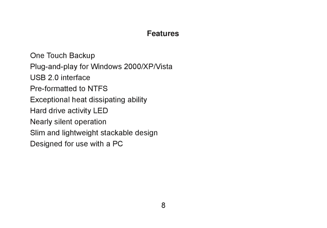 Cavalry Storage Computer Drive user manual Features 