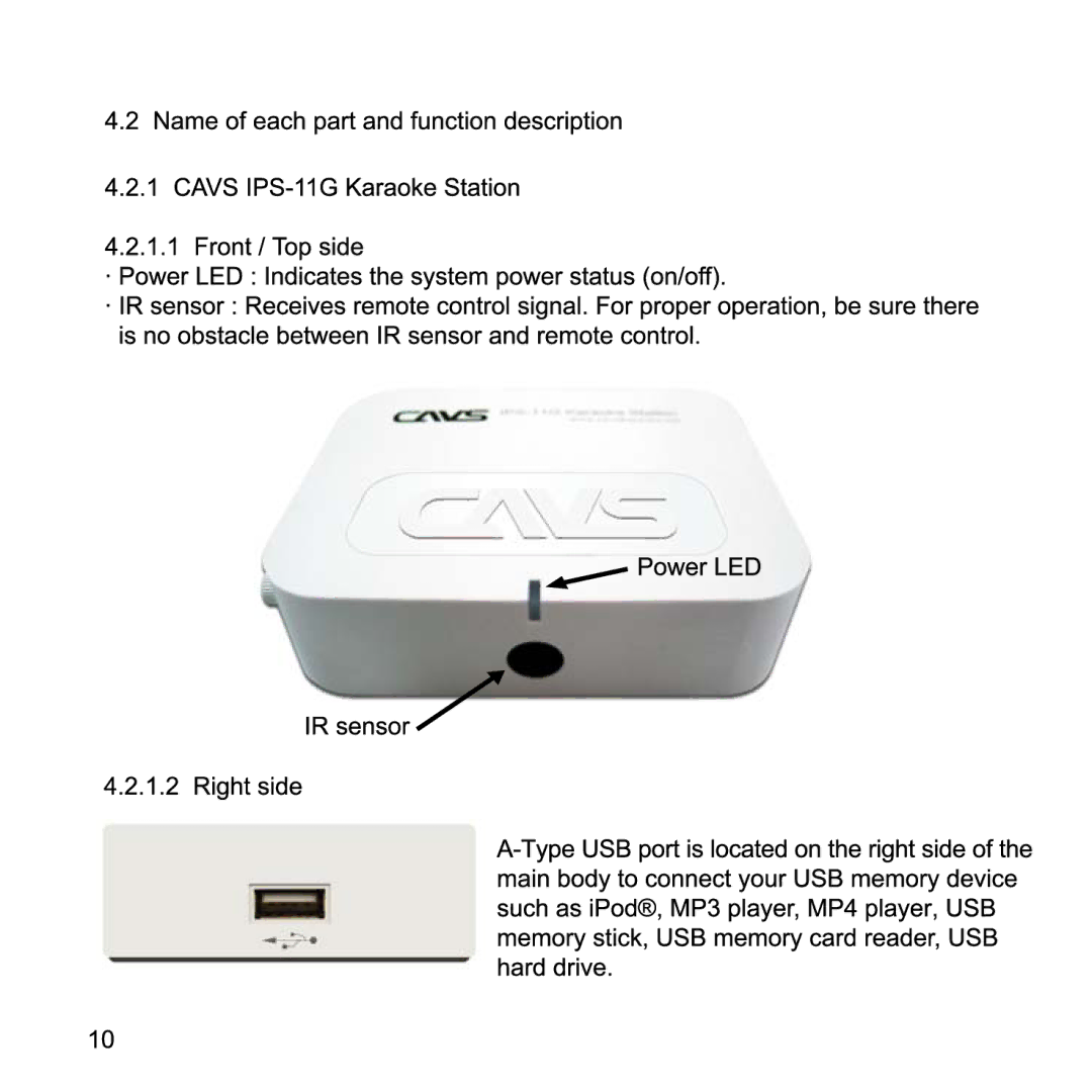 CAVS IPS-11G manual 