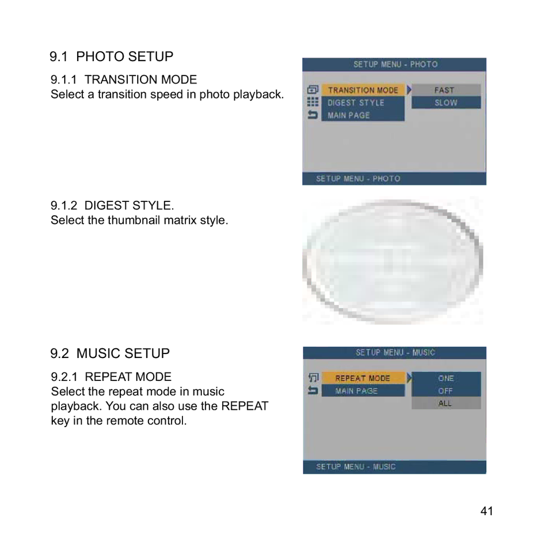 CAVS IPS-11G manual Transition Mode, Digest Style, Repeat Mode 