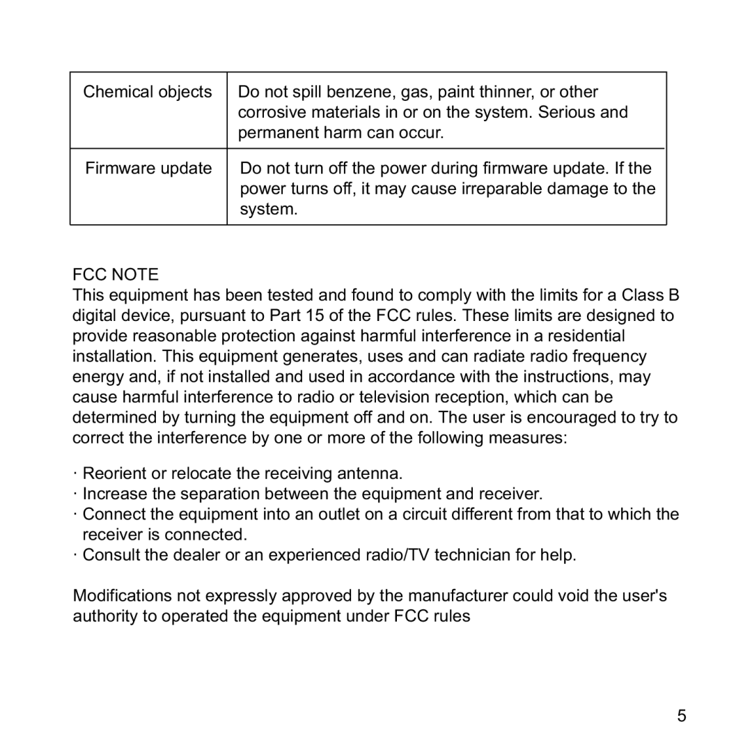 CAVS IPS-11G manual FCC Note 