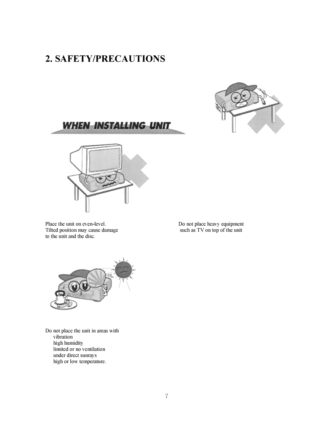 CAVS JB-99 manual Safety/Precautions 