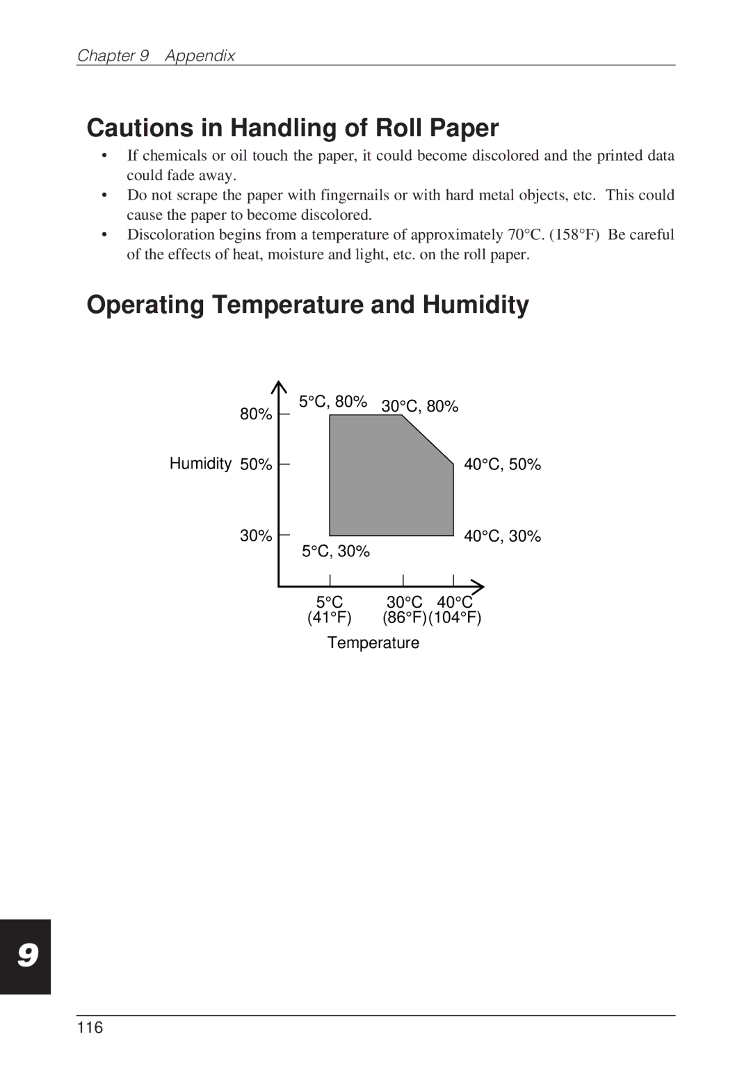 CBM America CBM-262 user manual Operating Temperature and Humidity 