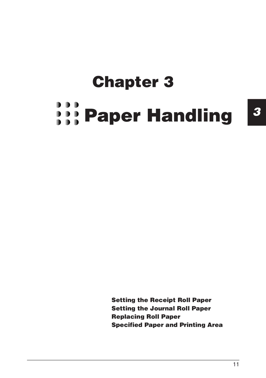 CBM America CBM-262 user manual Paper Handling 