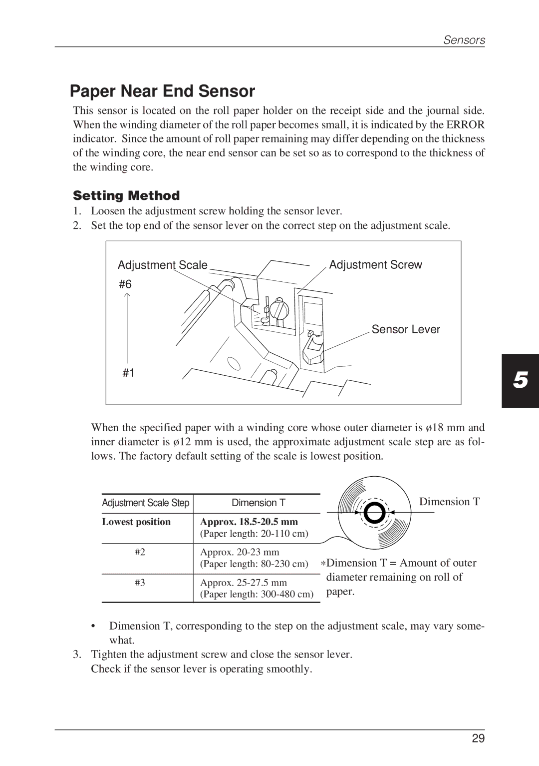 CBM America CBM-262 user manual Setting Method, Adjustment Scale, Sensor Lever 