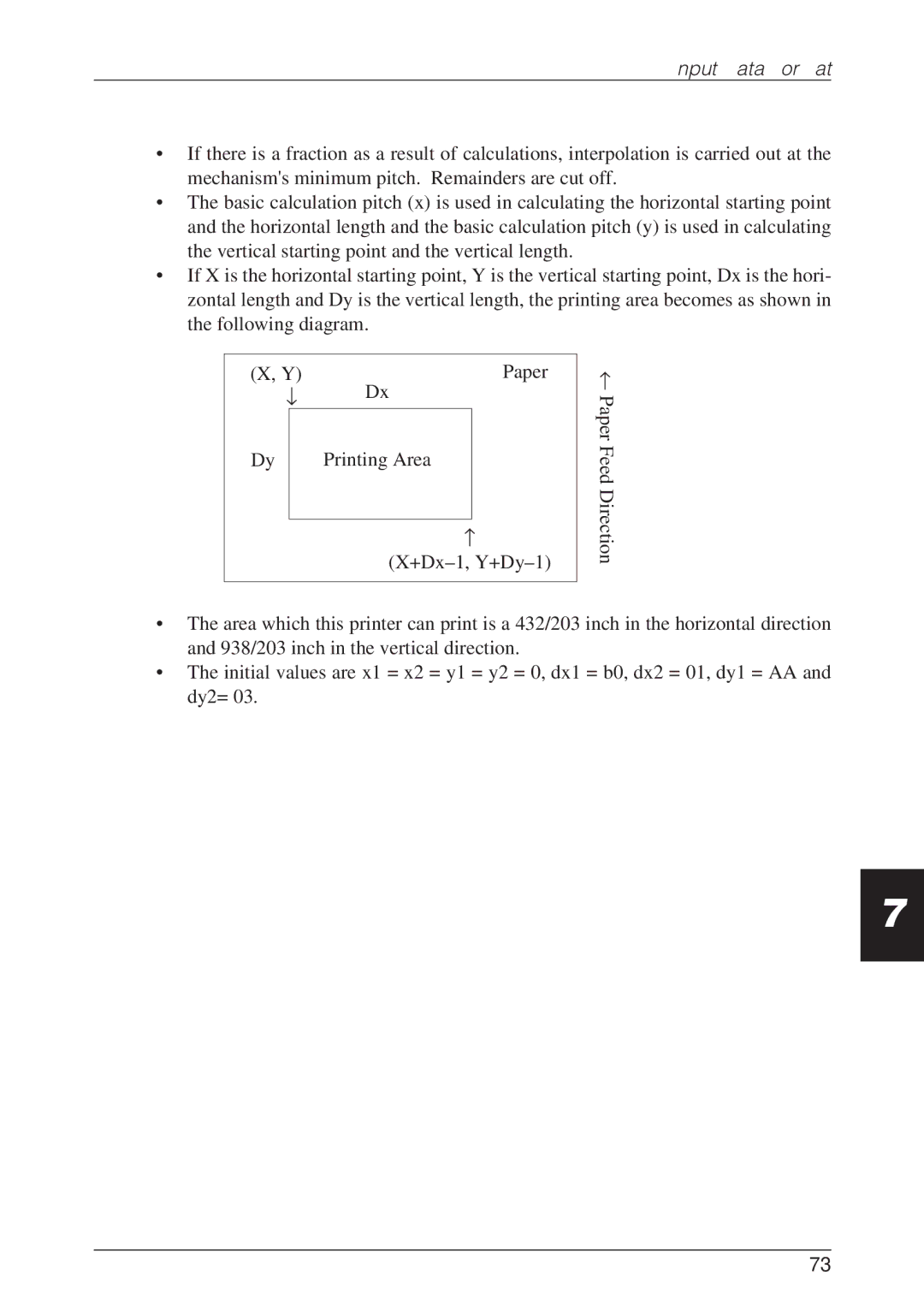 CBM America CBM-262 user manual Input Data Format 