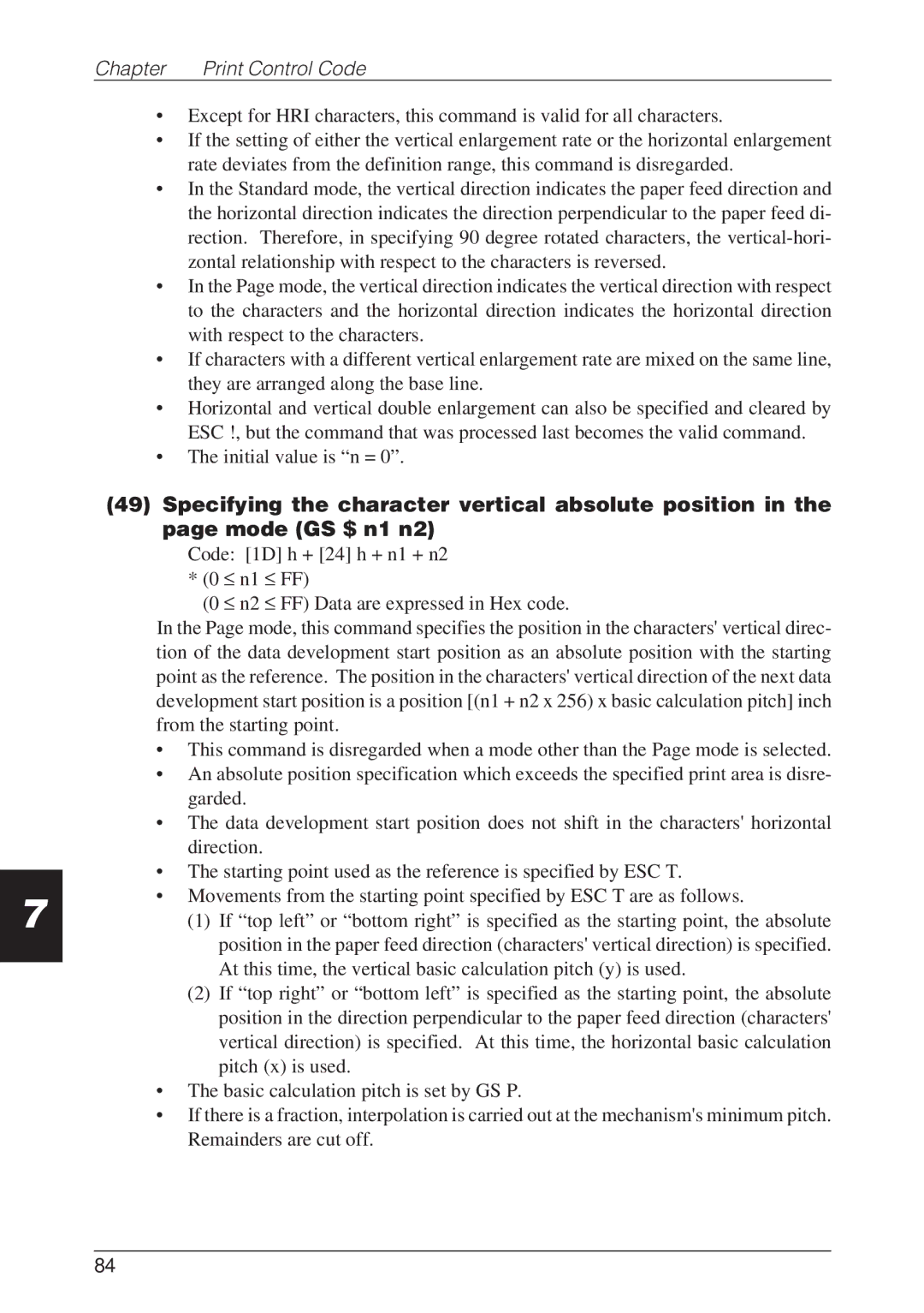 CBM America CBM-262 user manual Print Control Codes 