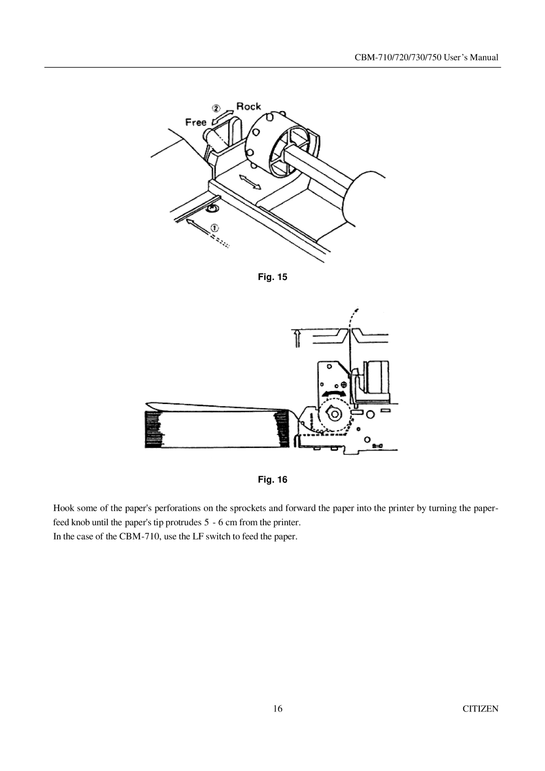 CBM America CBM-720, CBM-710, CBM-750, CBM-730 manual Citizen 