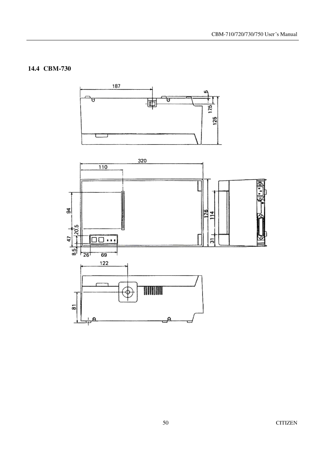 CBM America CBM-710, CBM-750, CBM-720 manual CBM-730 