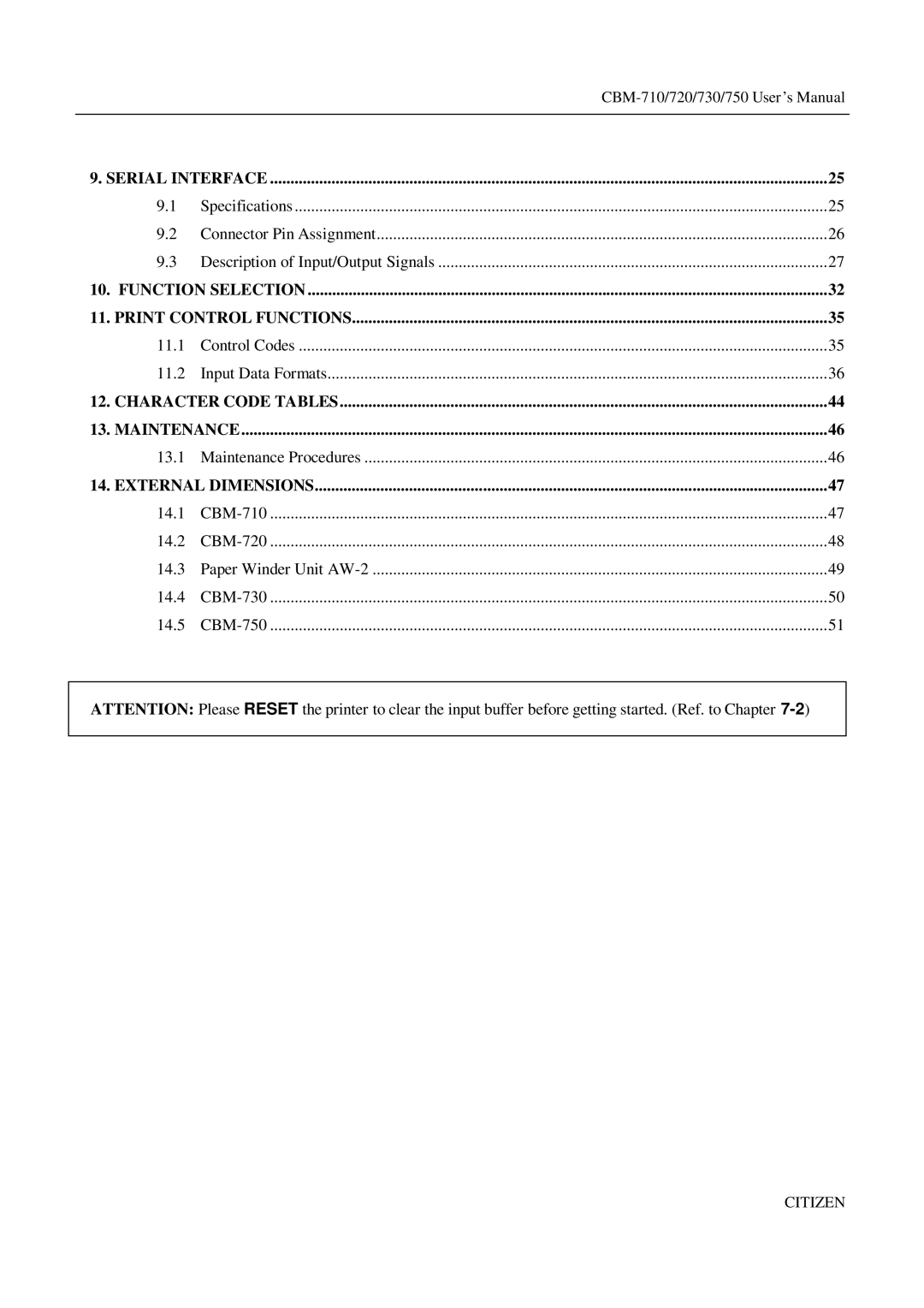 CBM America CBM-720, CBM-710, CBM-750, CBM-730 manual 11.1 