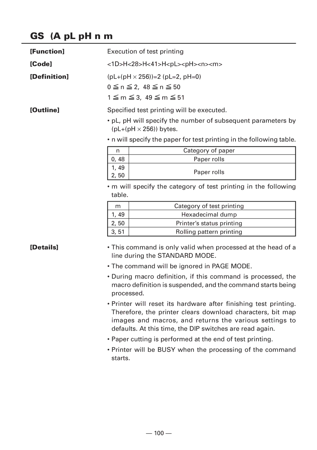 CBM America iDP3240 manual GS a pL pH n m, Definition 