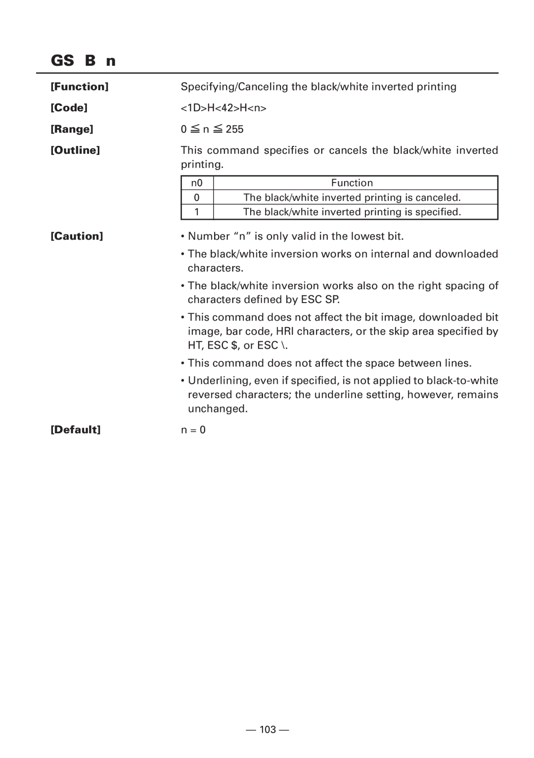 CBM America iDP3240 manual GS B n, Range 