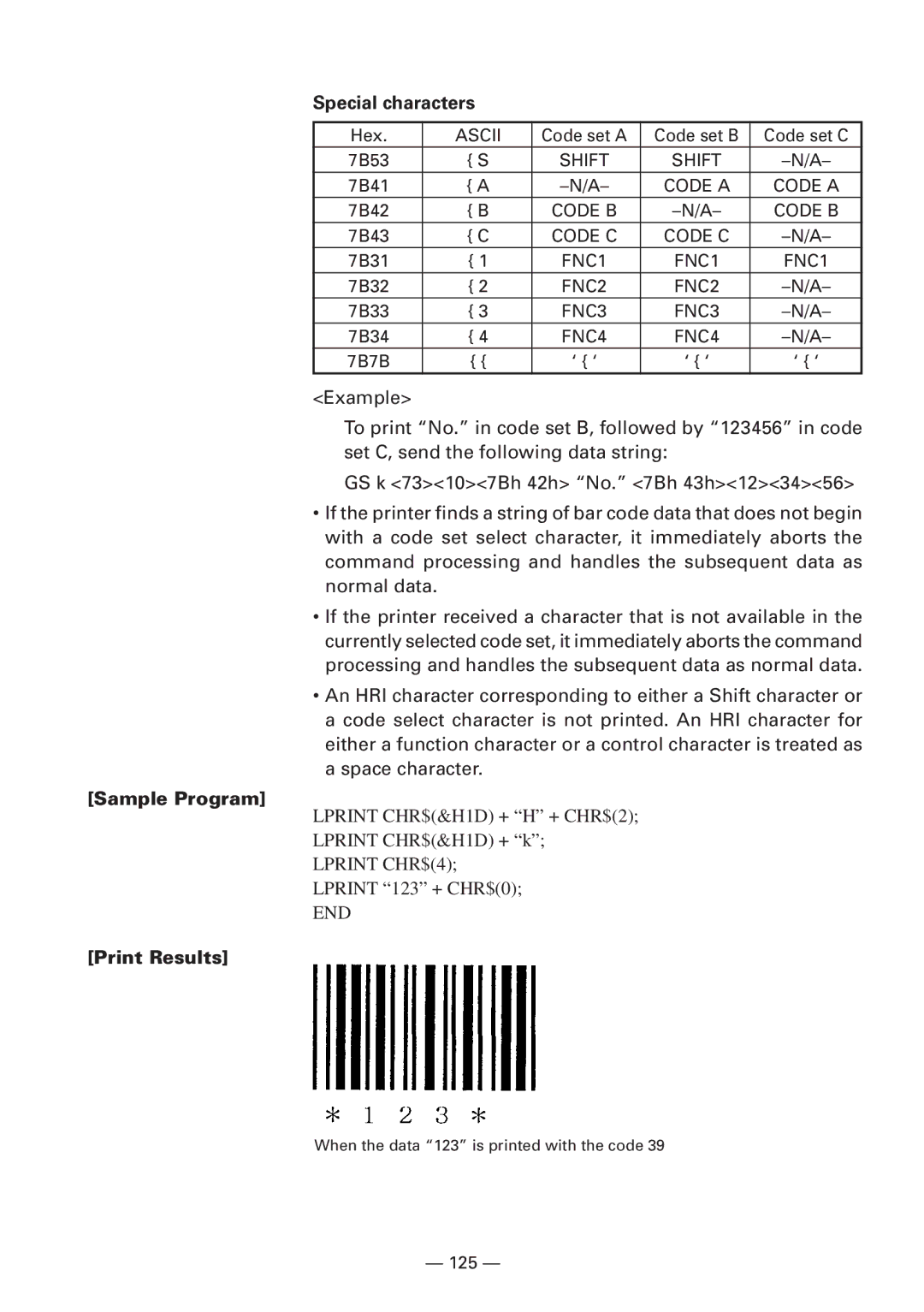 CBM America iDP3240 manual Special characters, FNC4 