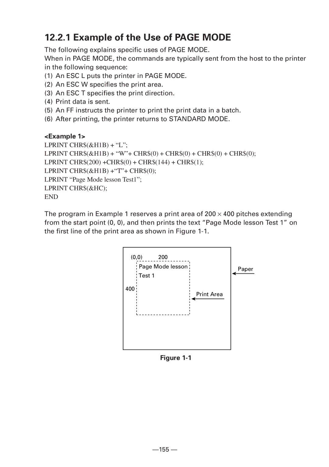 CBM America iDP3240 manual Example of the Use of page Mode 