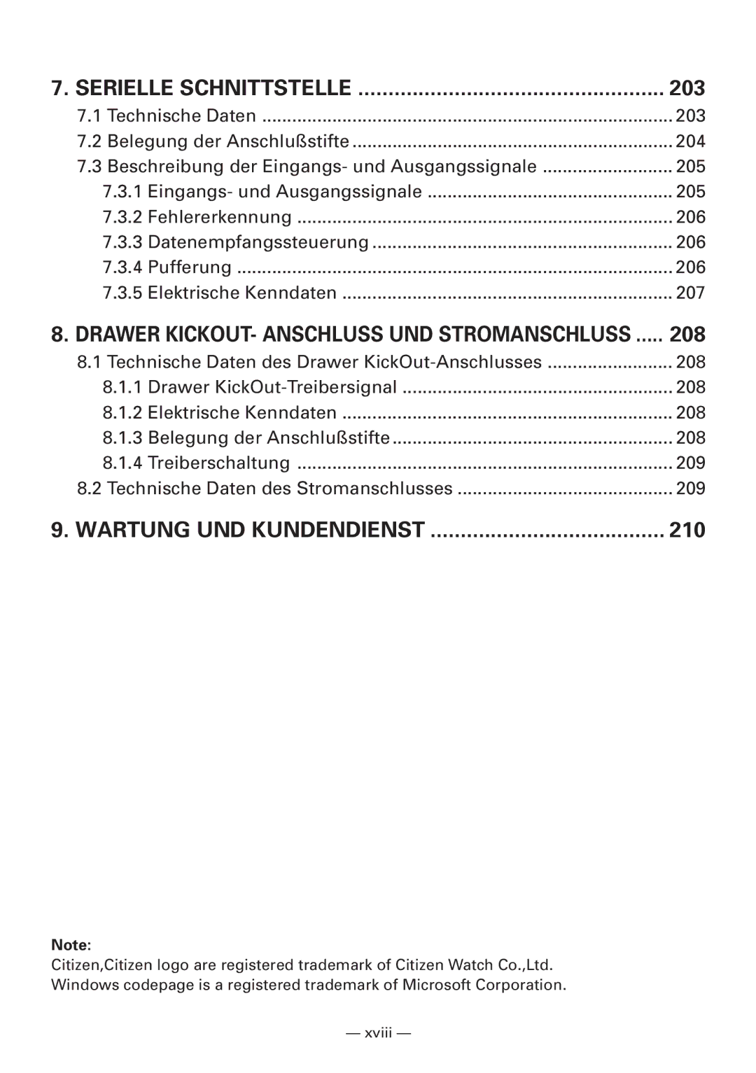 CBM America iDP3240 manual 203, 208, 210 