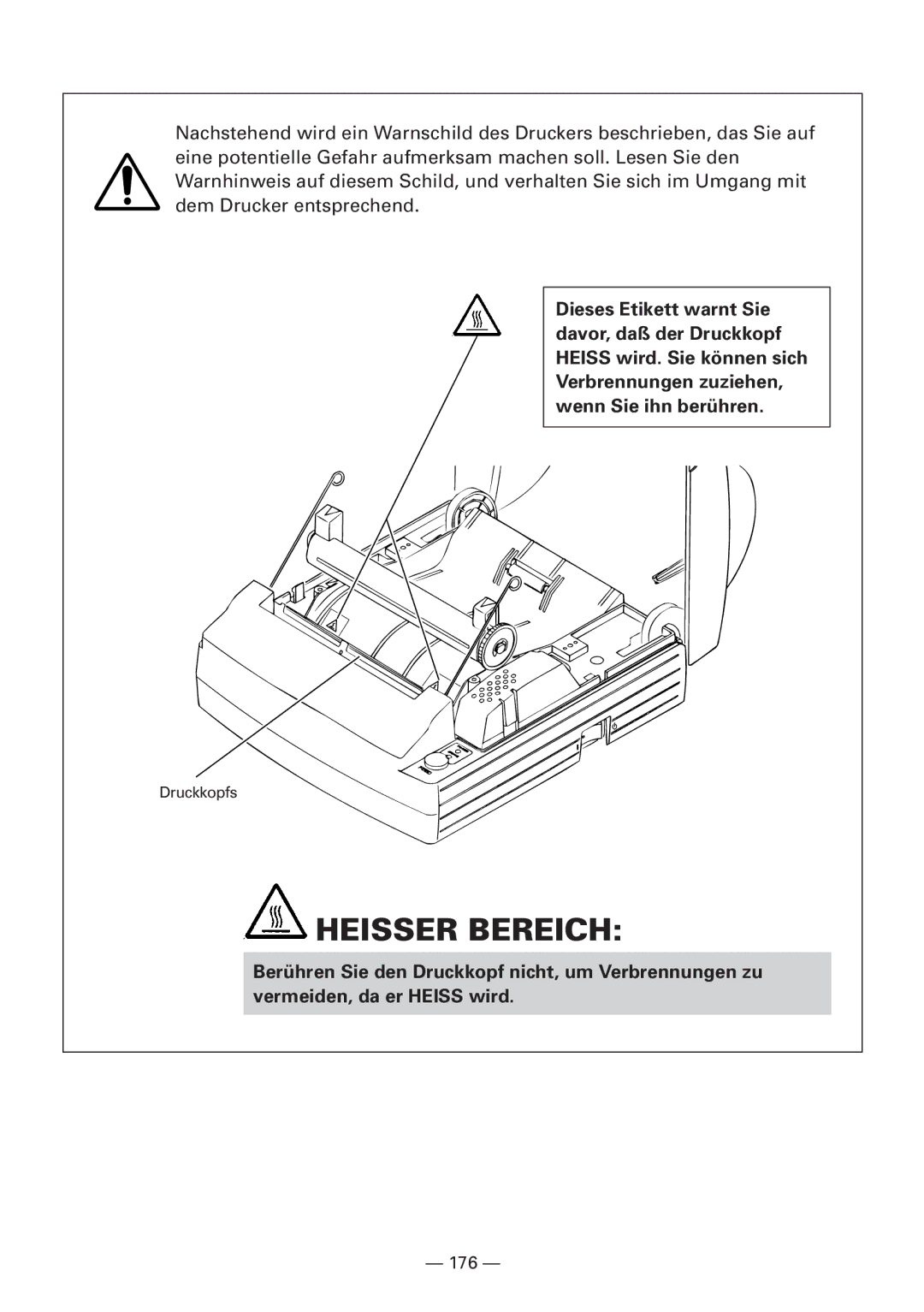 CBM America iDP3240 manual Heisser Bereich 