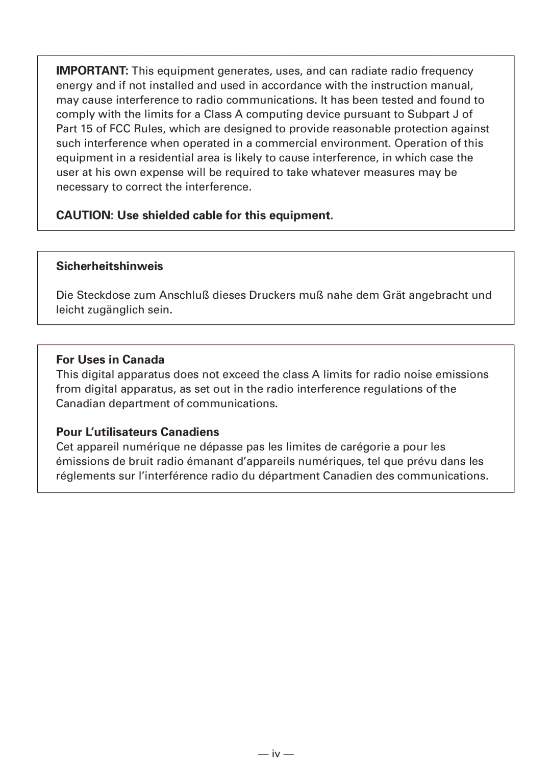 CBM America iDP3240 manual Sicherheitshinweis 