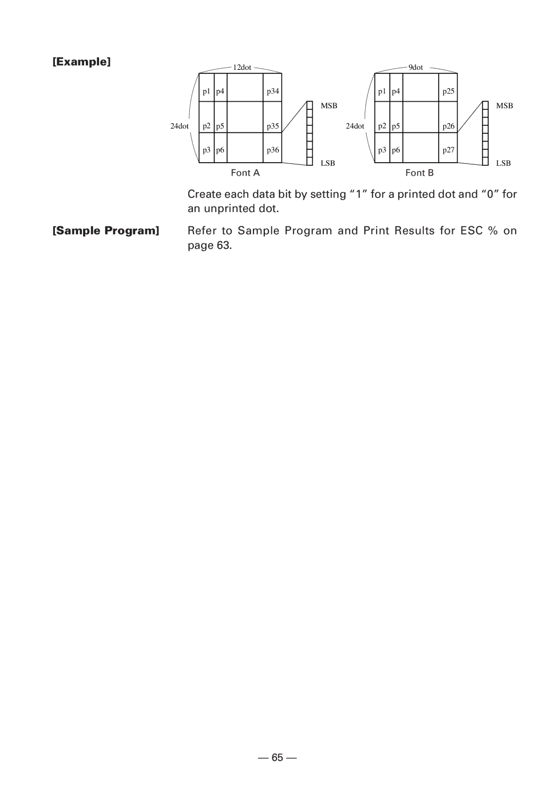 CBM America iDP3240 manual Font a 