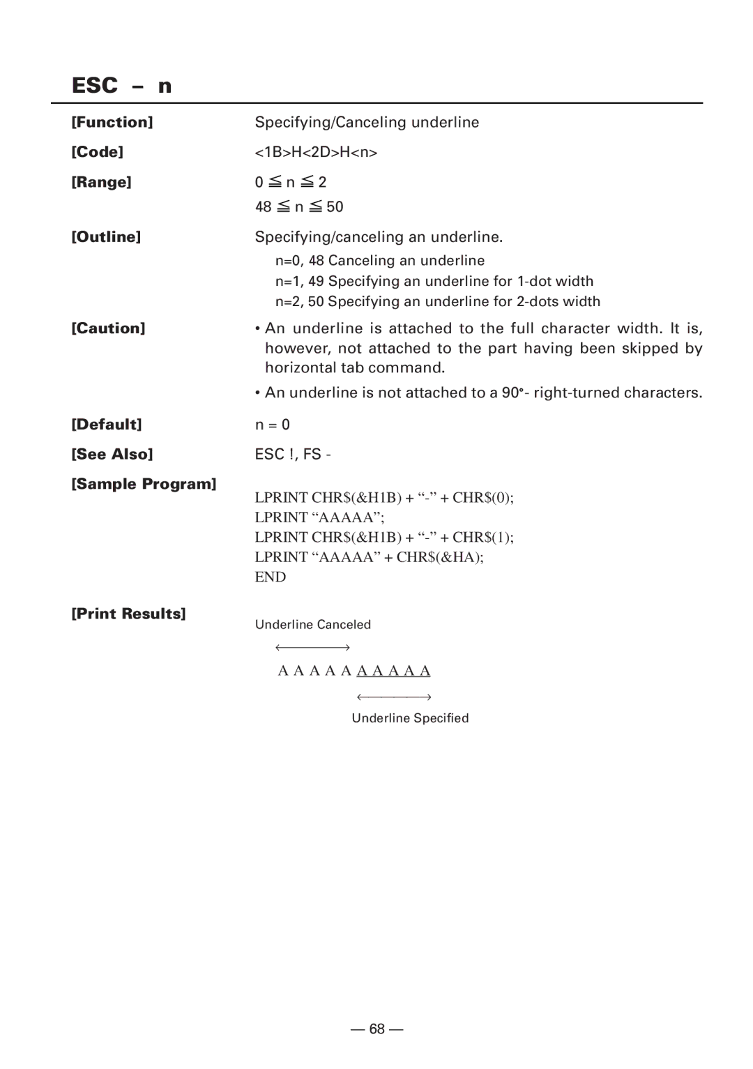 CBM America iDP3240 manual ESC n, Range Outline 