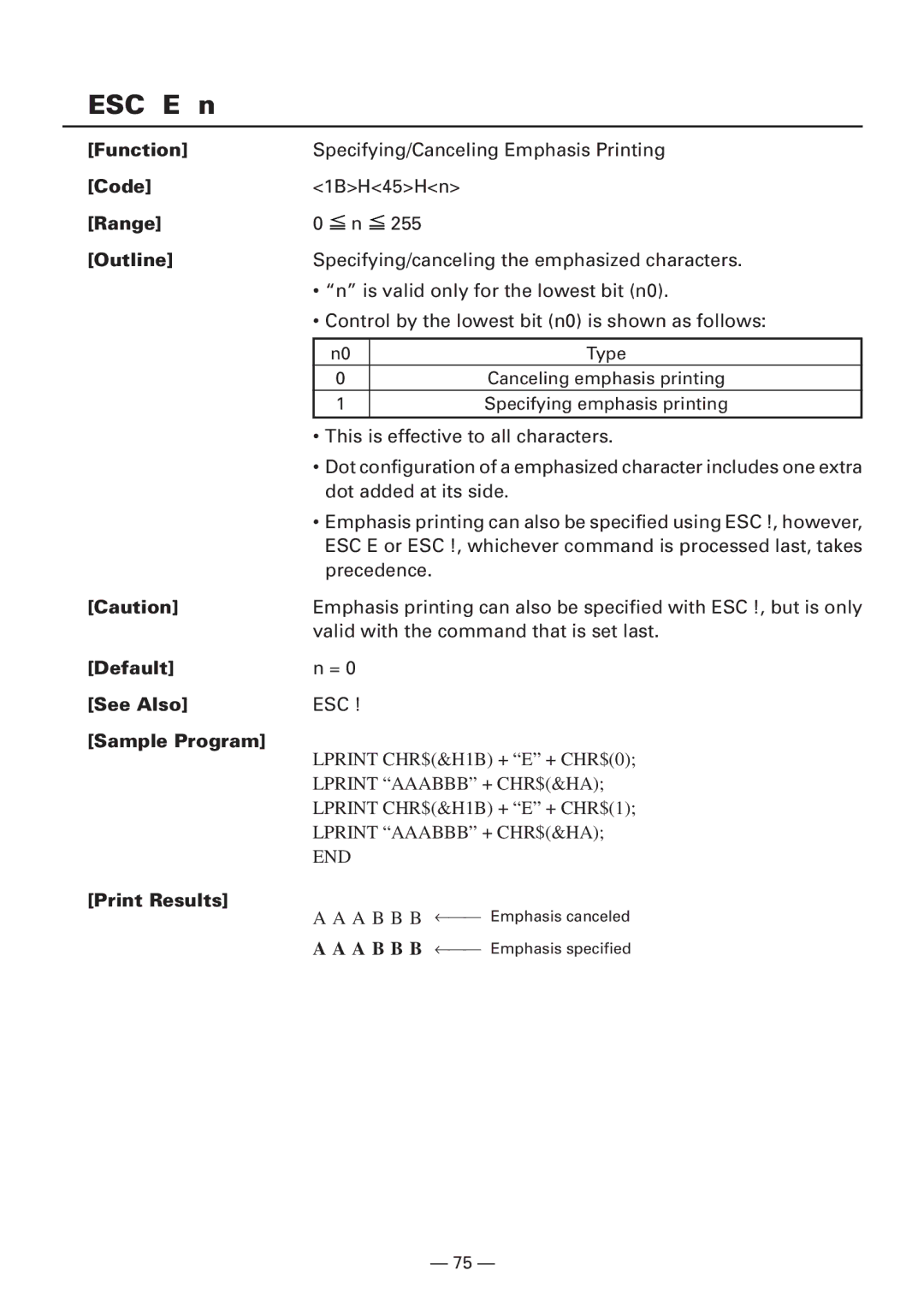 CBM America iDP3240 manual ESC E n, Range Outline 