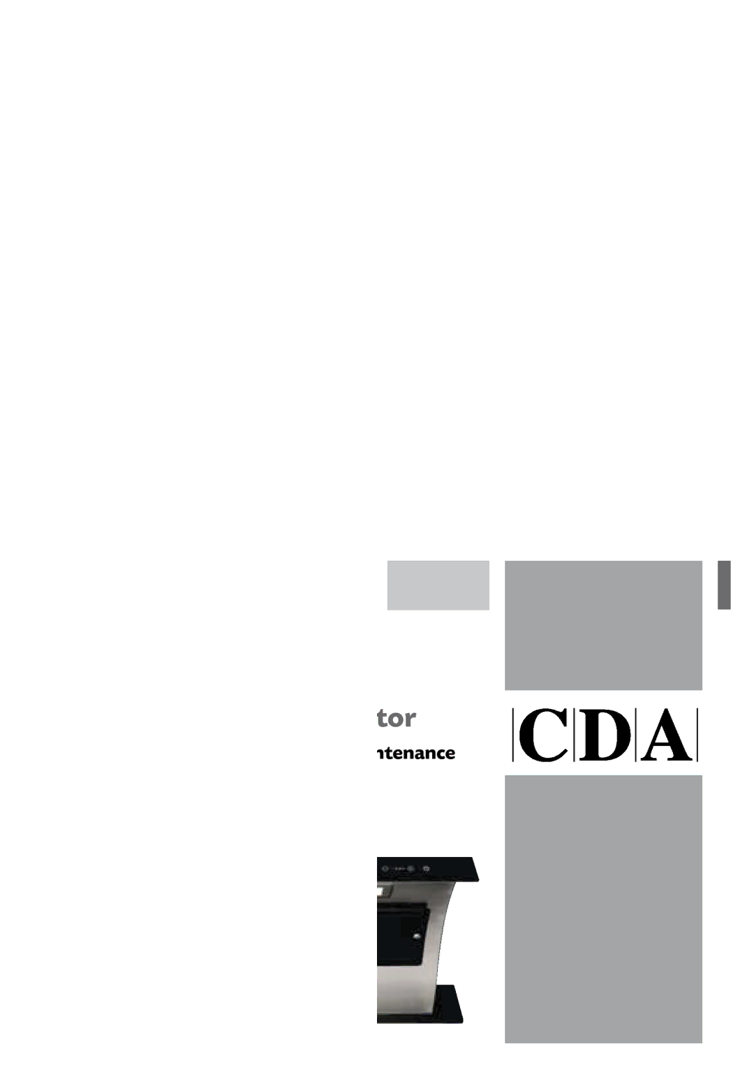 CDA 3D9BL manual 