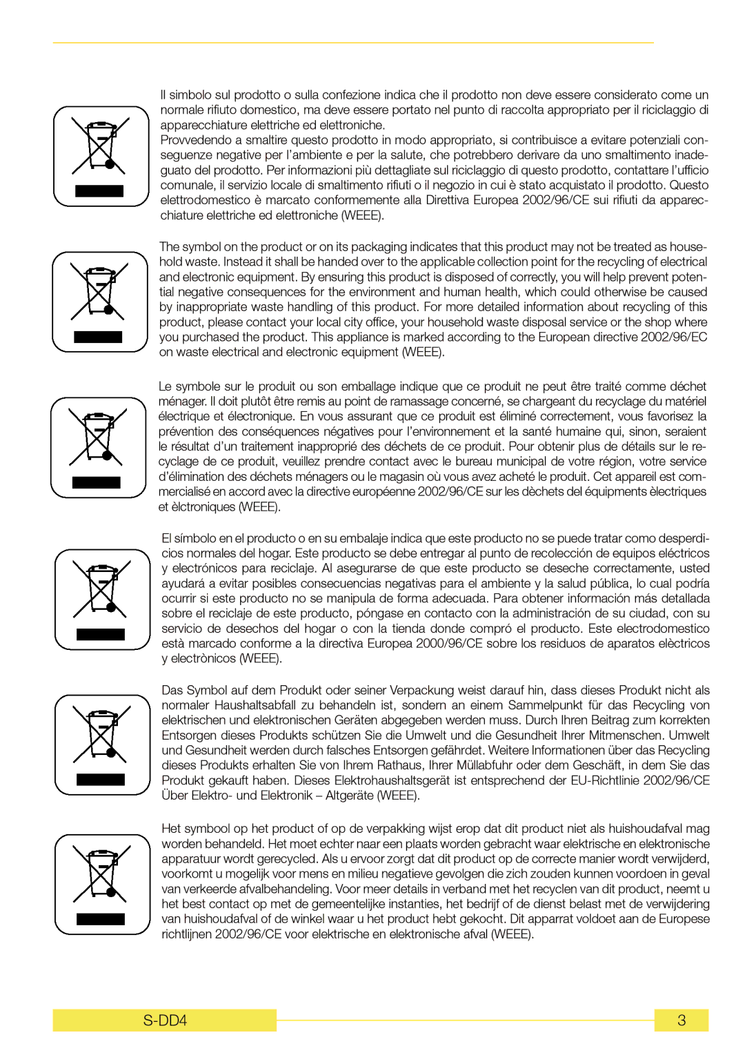 CDA 3D9BL manual 