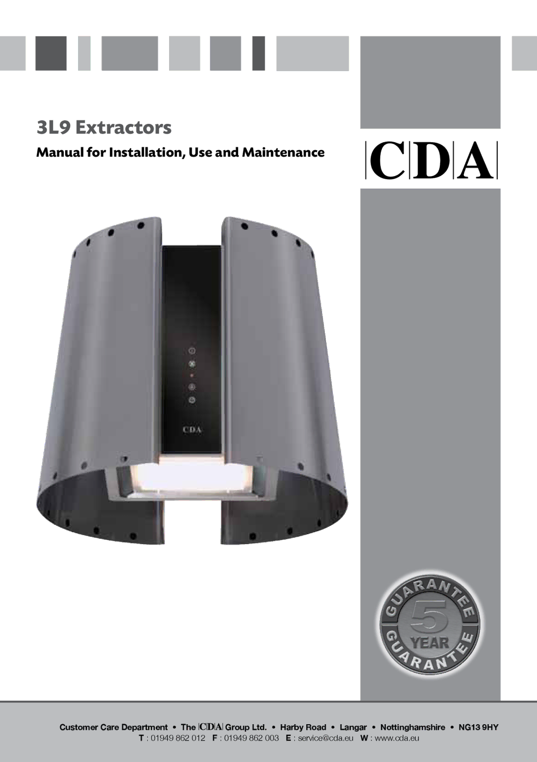 CDA manual 3L9 Extractors 