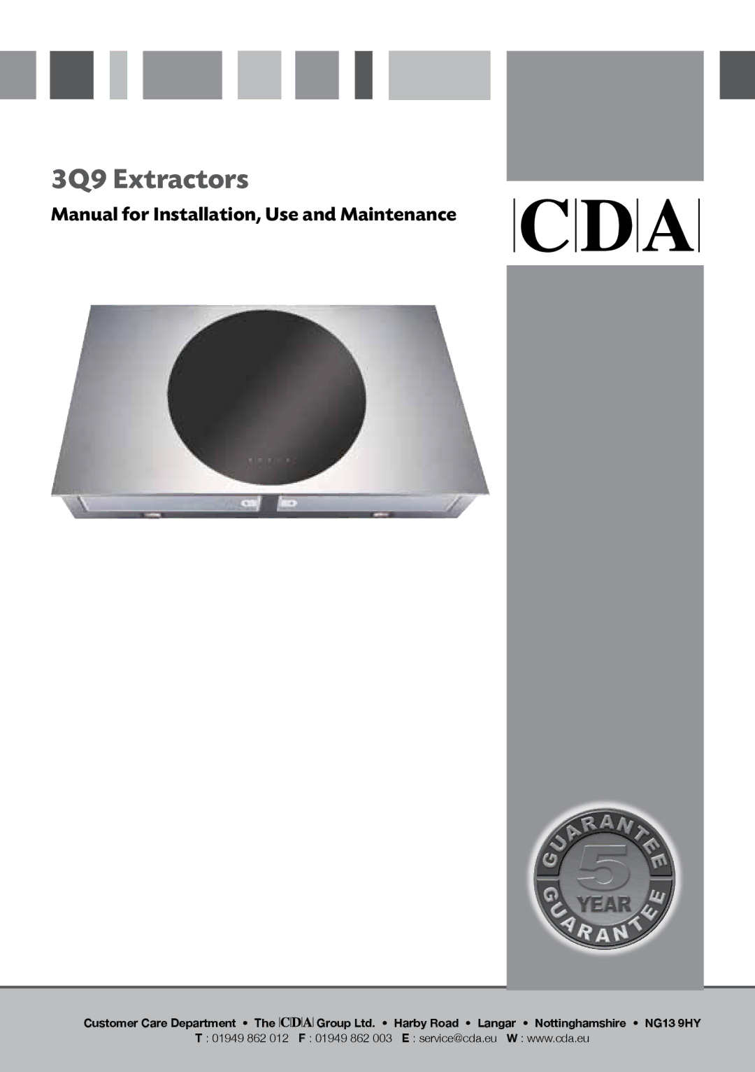 CDA manual 3Q9 Extractors 