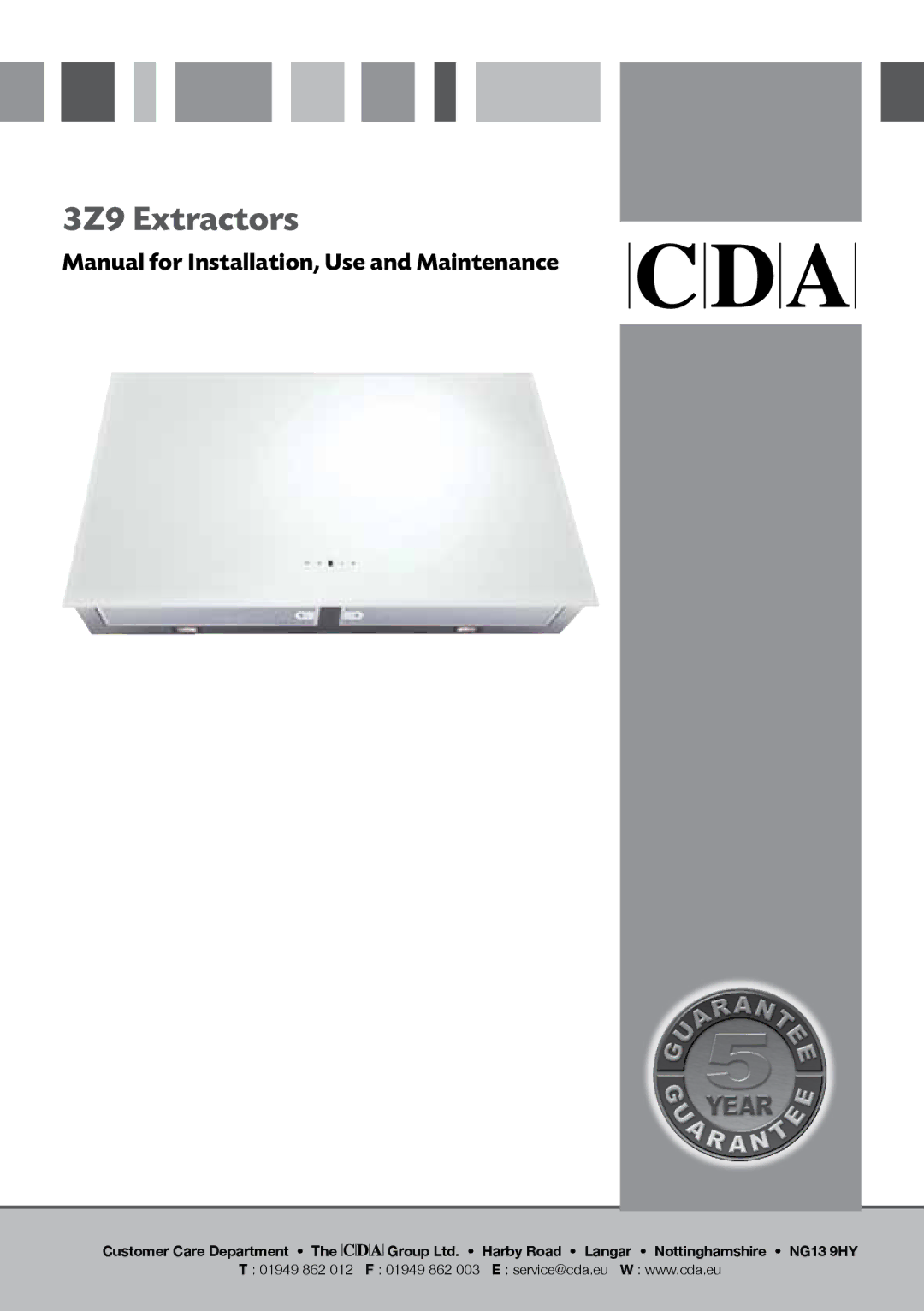 CDA manual 3Z9 Extractors 