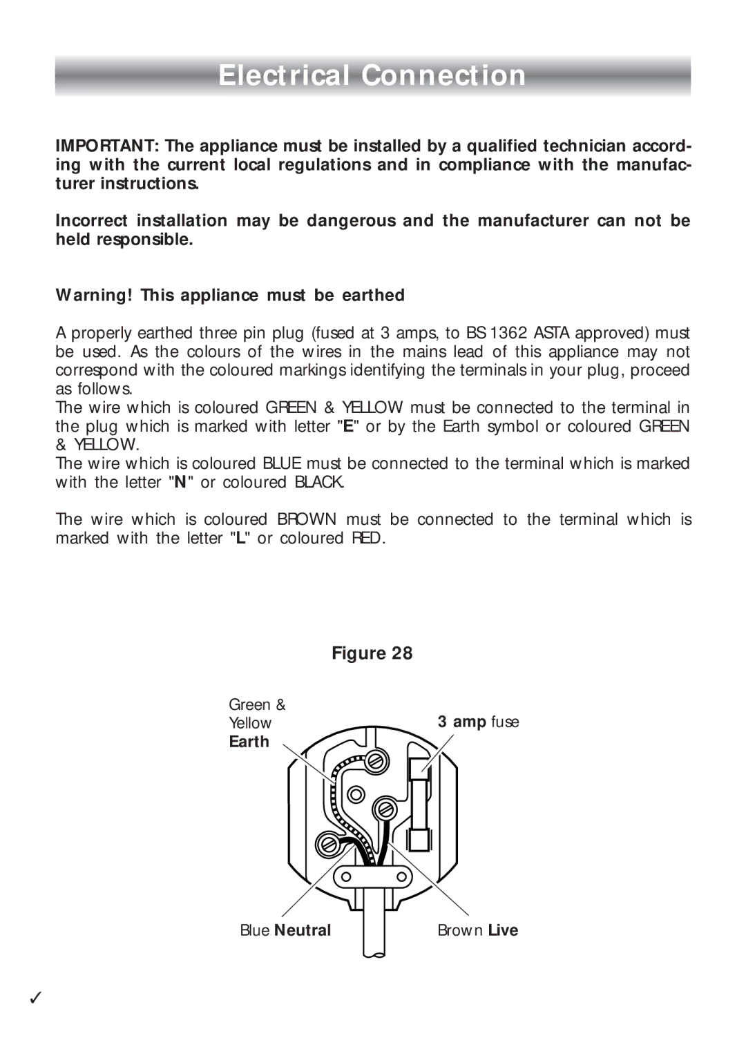 CDA 4Q4 manual Electrical Connection 