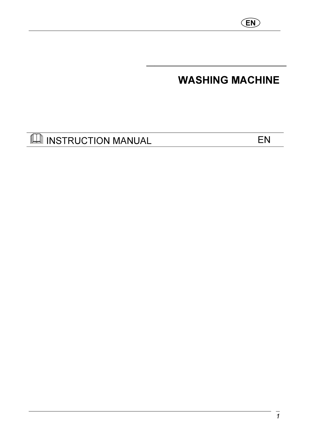 CDA C1370 manual Washing Machine 