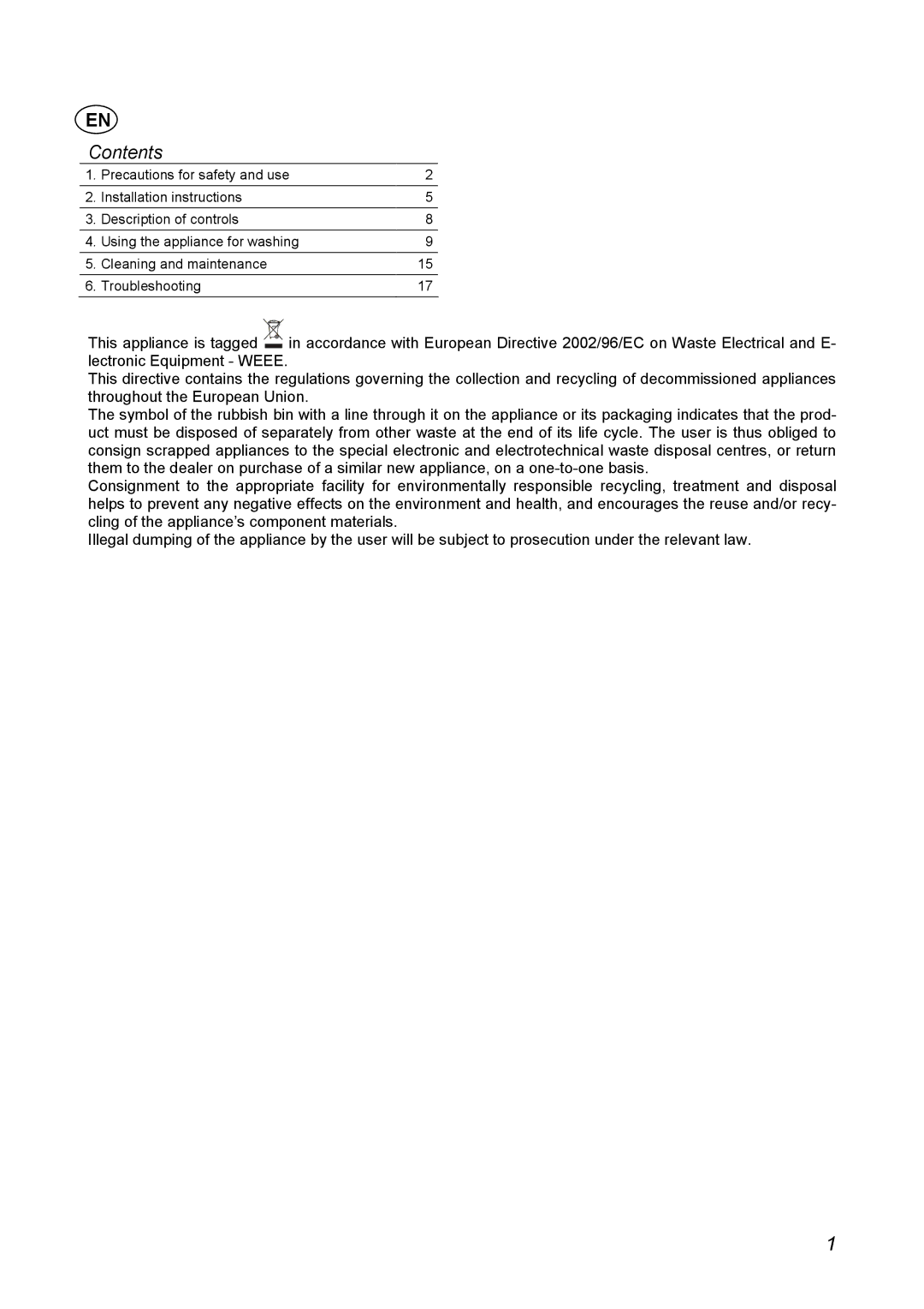 CDA C1370 manual Contents 