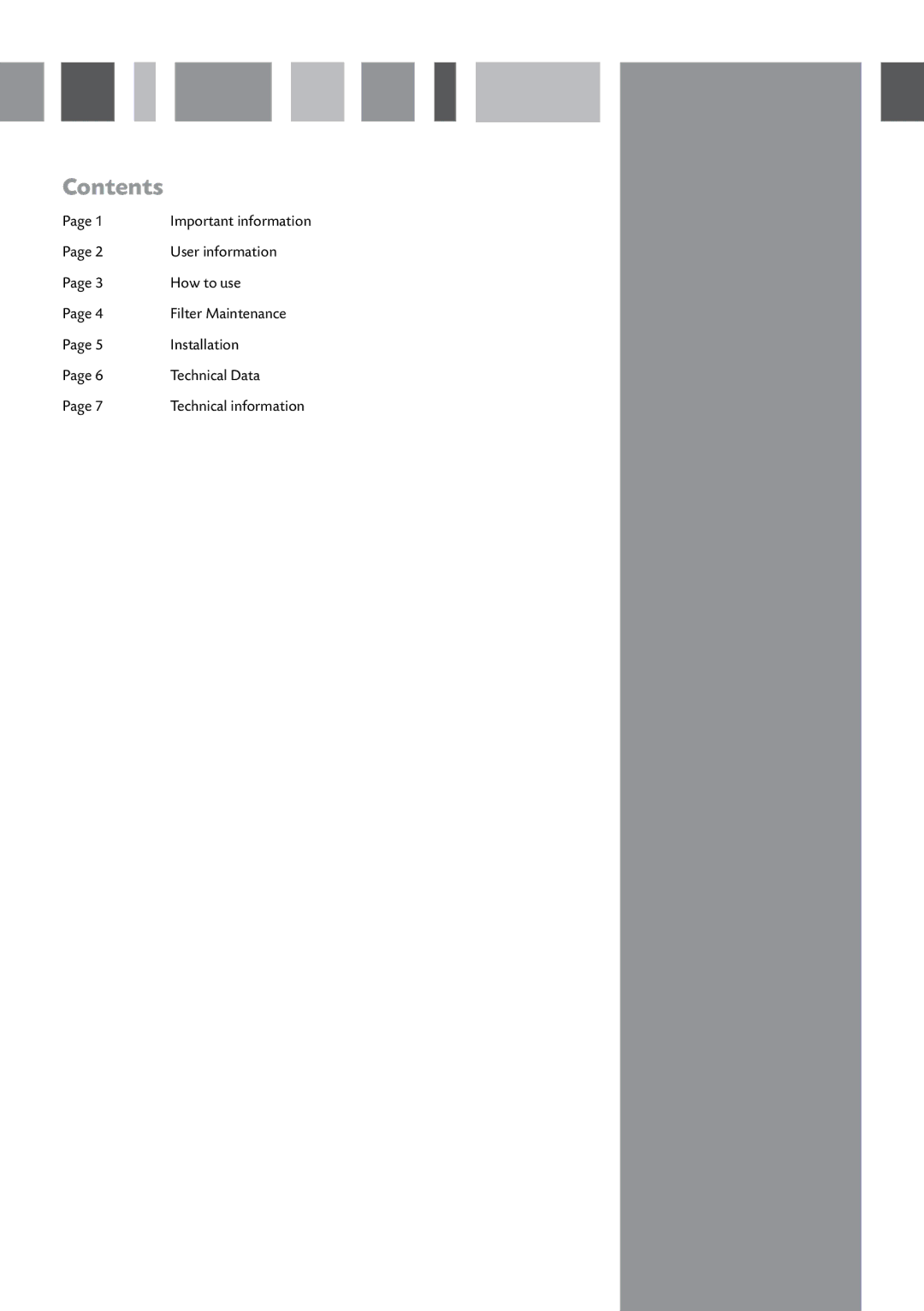 CDA CI521 manual Contents 