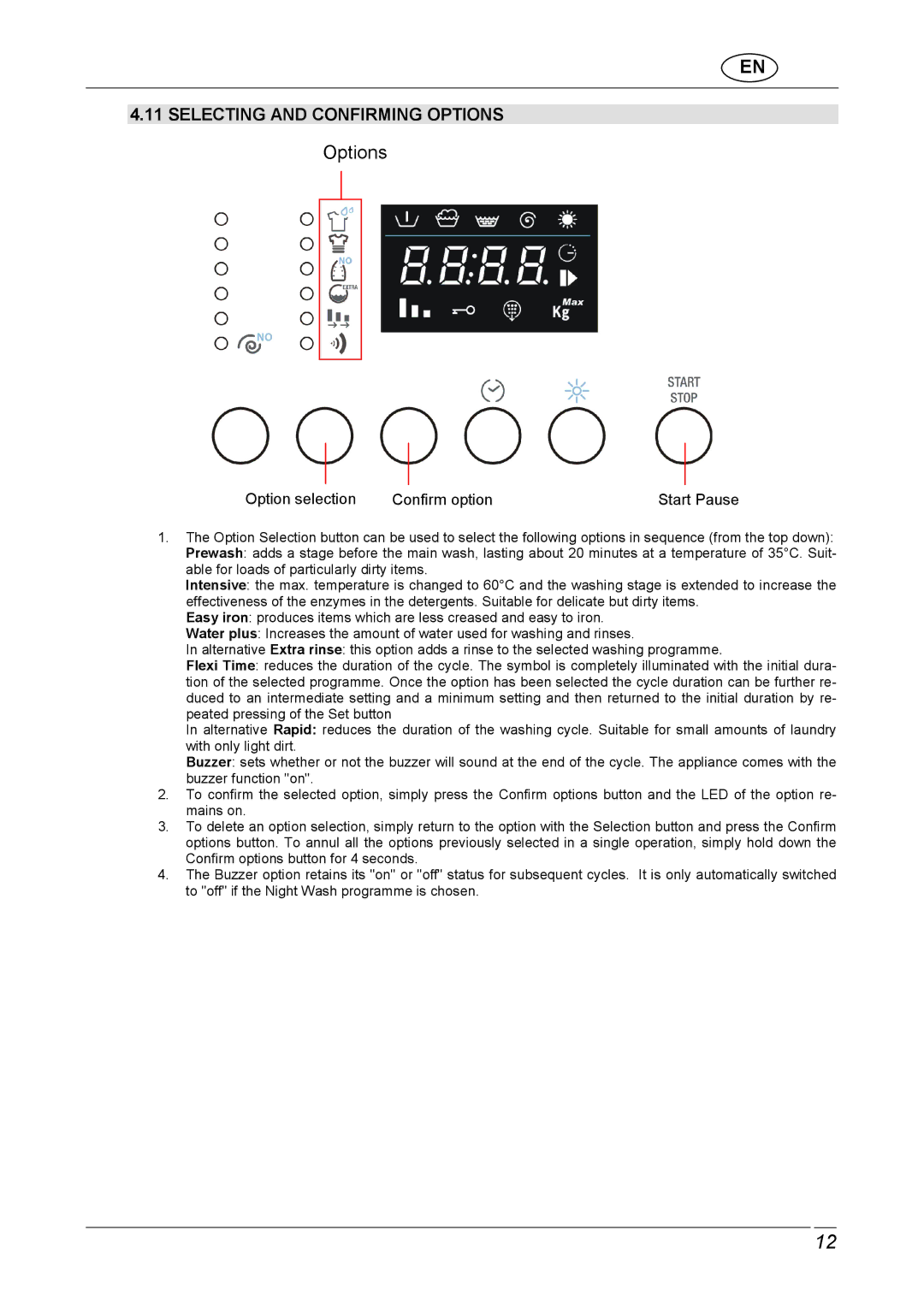 CDA CI970 manual Selecting and Confirming Options 