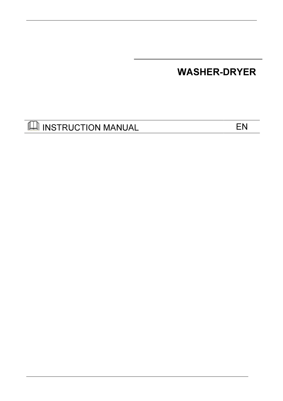 CDA CI970 manual Washer-Dryer 