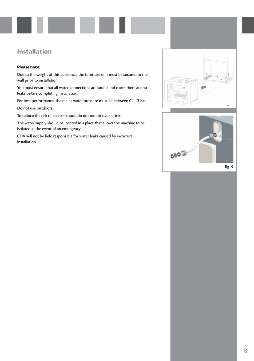 CDA CVC10SS manual Please note 