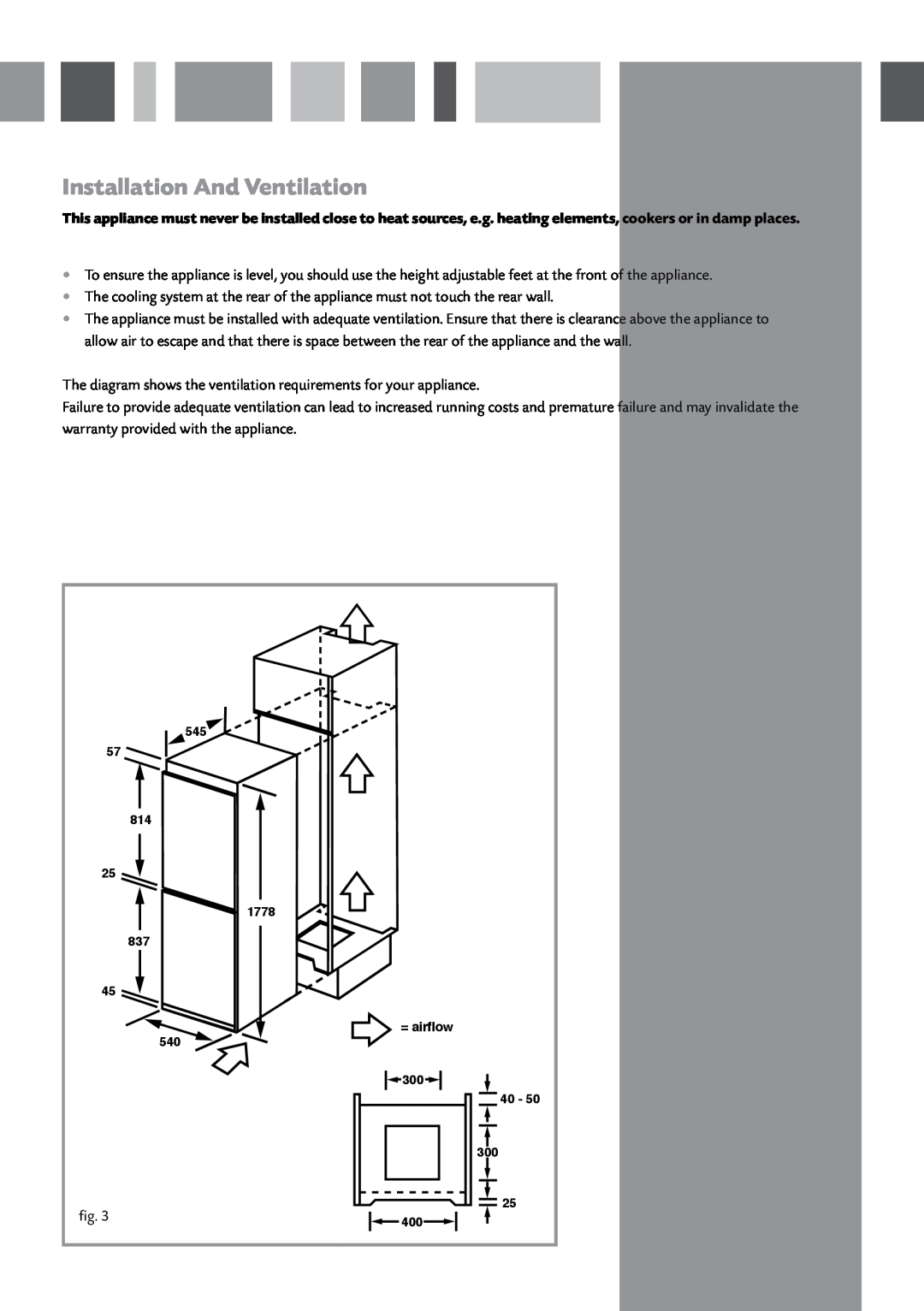 CDA CW897 manual Installation And Ventilation 
