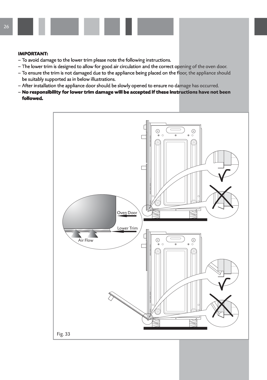 CDA DC930 manual Air Flow, Oven Door, Lower Trim 