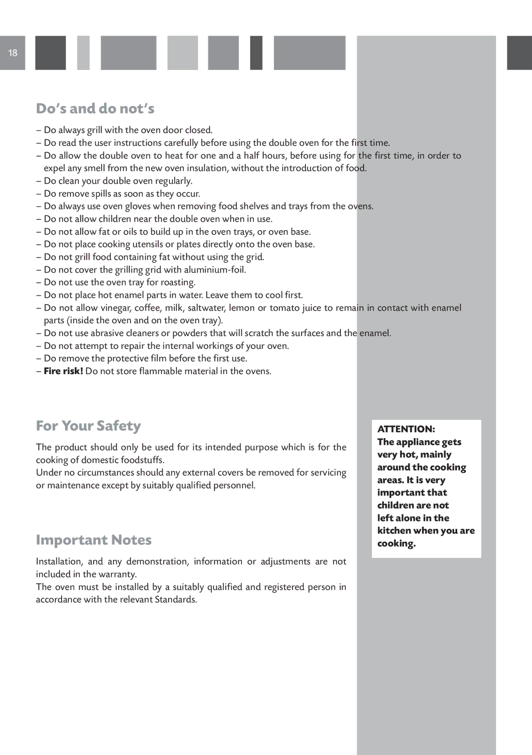 CDA DV 710 manual Do’s and do not’s, For Your Safety, Important Notes 