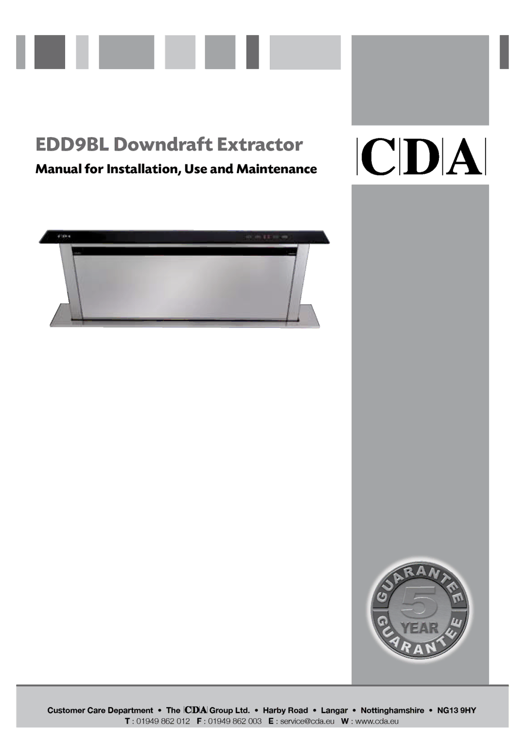 CDA EDD9BL manual 