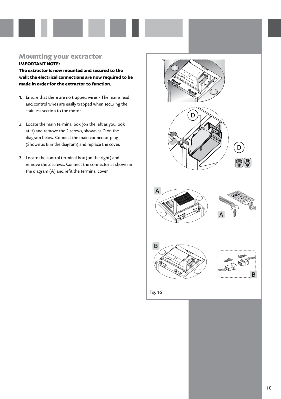 CDA EVCK4 manual Important Note 