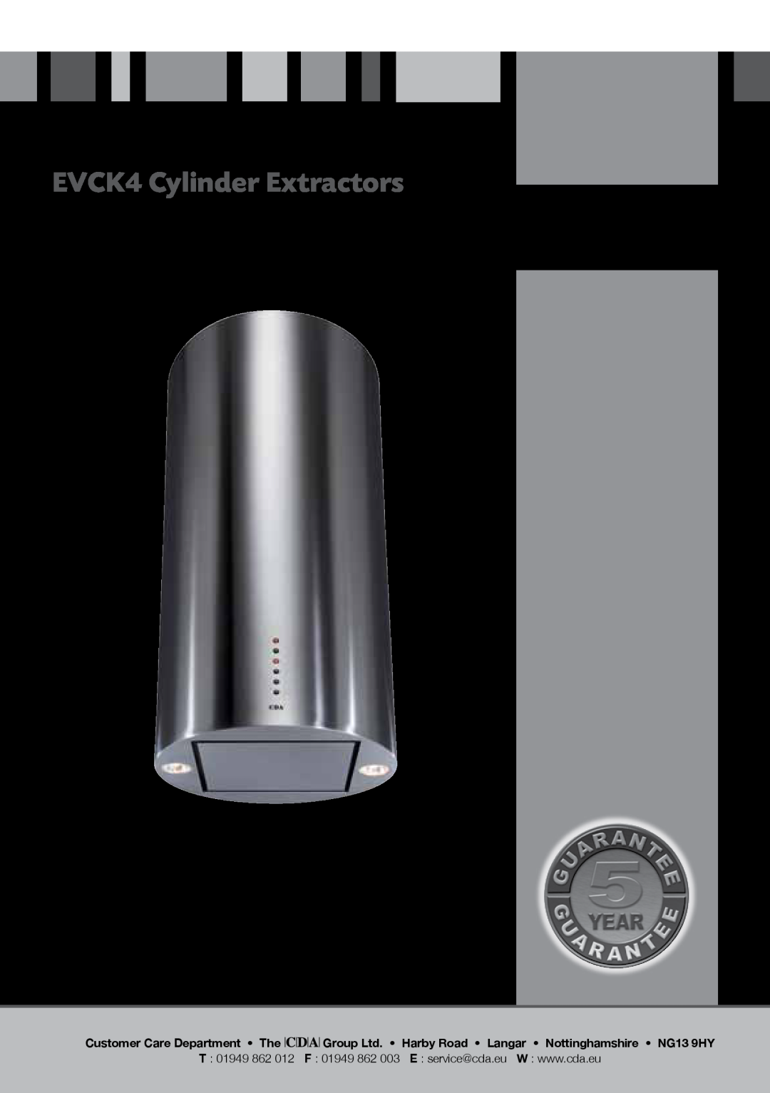 CDA manual EVCK4 Cylinder Extractors, Manual for Installation, Use and Maintenance 