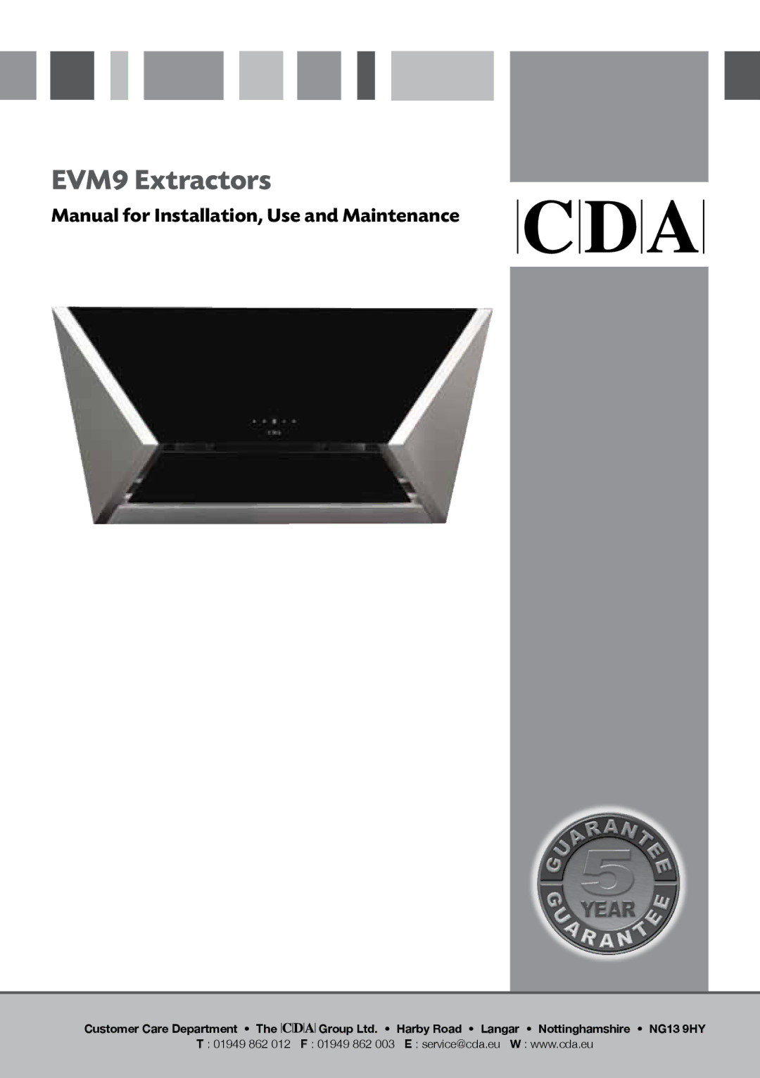 CDA manual EVM9 Extractors 