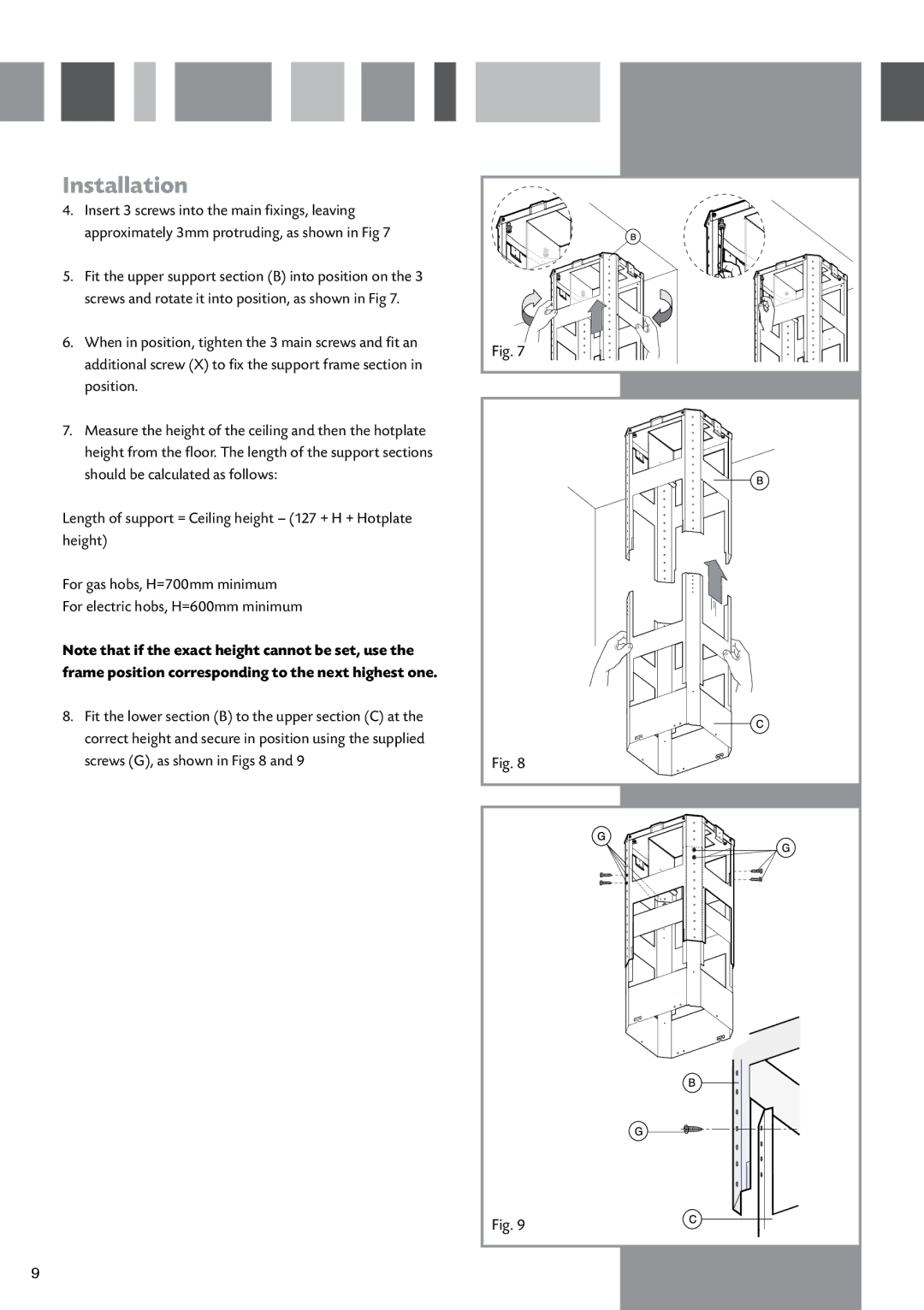 CDA EVPK9 manual Installation 