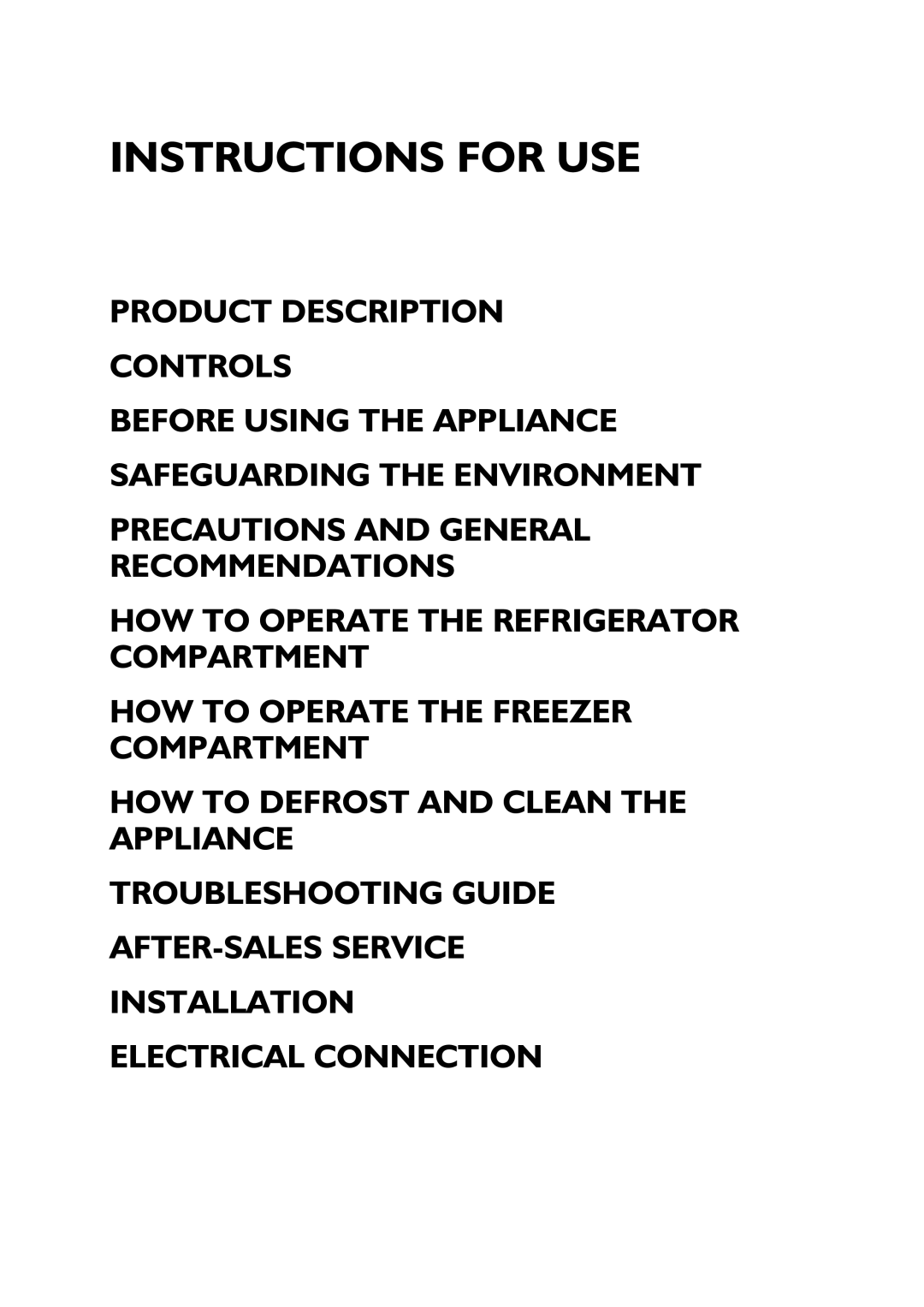 CDA FW550 manual Instructions for USE 