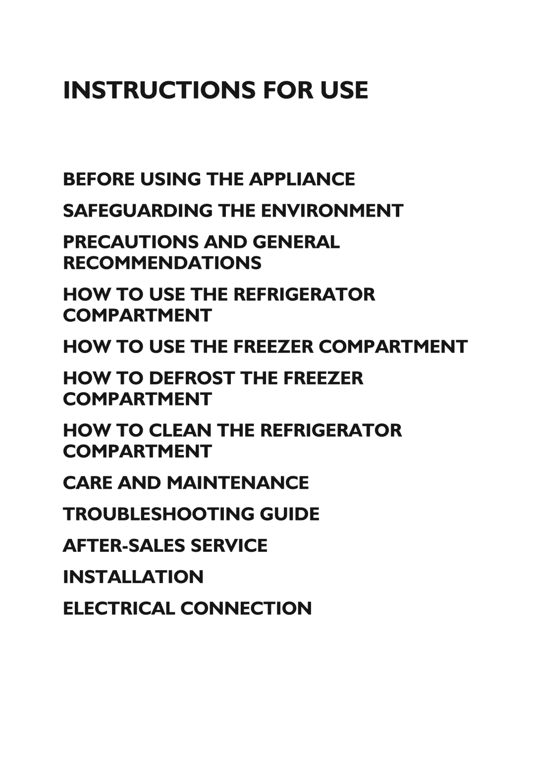 CDA FW850 manual Instructions for USE 